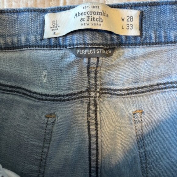 Abercrombie & Fitch low-rise Brett Jeans Perfect Stretch size 6L - Picture 5 of 6